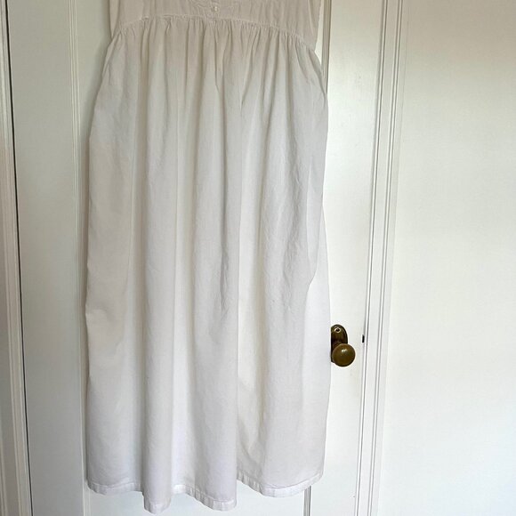 Vintage April Cornell Embroidered White Cotton Nightgown | Size Small - Picture 6 of 9
